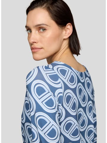 Rabe T-Shirt mit grafischem Allover-Print in Pazifik