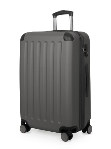 Hauptstadtkoffer Spree - Mittelgroßer Koffer Hartschale Trolley 65 cm, TSA, 74 L in Graphit