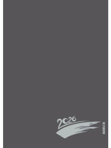 Korsch Kalender - Foto-Malen-Basteln A4 anthrazit mit Folienprägung 2026