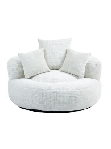 ABRIHOME Lazy Sofa Sitzsack mit drei Kissen - Chenille in Beige 