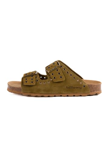 billowy Pantoletten  in khaki