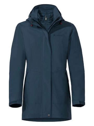 Vaude 3 in 1 Funktionsjacke/Outdoorjacke Wo Idris 3in1 Parka III in Blau