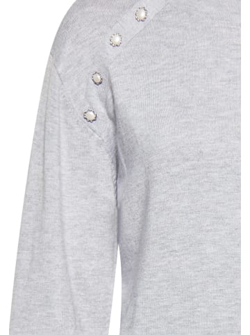 NAEMI Pullover in Grau Melange