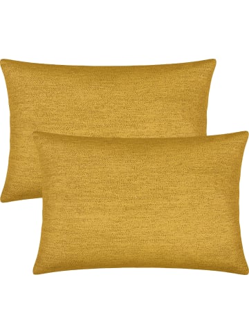 Erwin Müller Jacquard Kissenhülle 2er-Pack York in curry