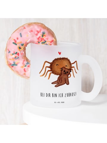 Mr. & Mrs. Panda Kaffeebecher Spinne Agathe Teddy mit Spruch in Transparent