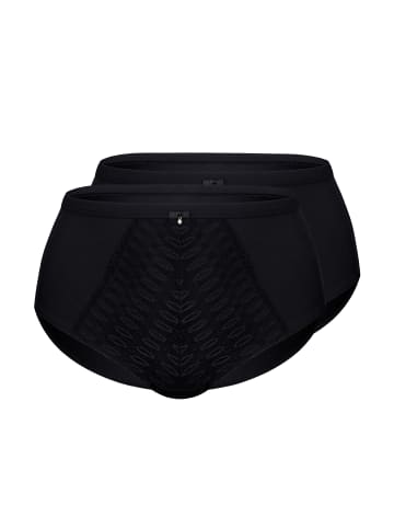 Sassa Taillenslip 2er Pack in black