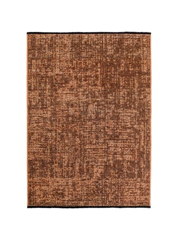 KADIMA DESIGN Teppich Kurzflor Unicolor Chenille Baumwolle Innen in Kupfer