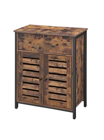 VASAGLE Sideboard Hanis in Braun - (B)30 x (H)80 x (T)68.6 cm