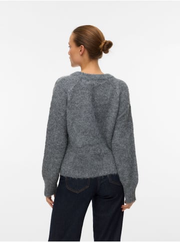 Vero Moda Strickpullover in Medium Grey Melange