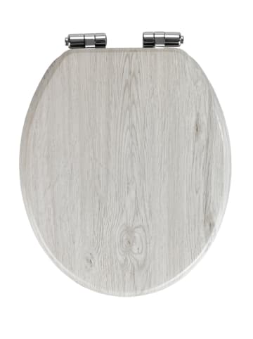 Wenko WC-Sitz Mod. Eiche Grau, WC-Sitz Eiche Grau in Grau