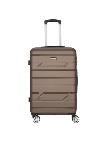 Nowi Bergamo 4 Rollen Trolley 65 cm in bronze