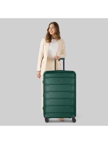 D&N South Dakota 4 Rollen Trolley L 76 cm mit Dehnfalte in olive