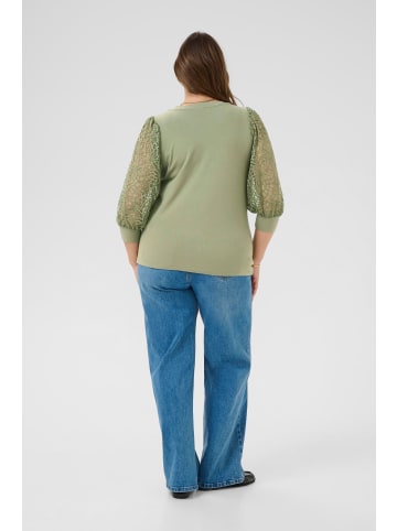KAFFE curve Langarm-Shirt KCbella Tight fit in Sea Spray CC