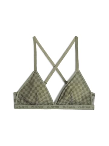 G-Star Raw Mesh Triangle Bralette 2er-Pack OIL GREEN