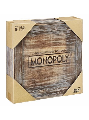 Hasbro Monopoly Holz Sonderedition + Cluedo Rustikal in mehrfarbig