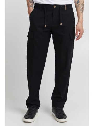 INDICODE Cargohose IDMosat 60275MM Cargohose aus Leinenmix in Schwarz