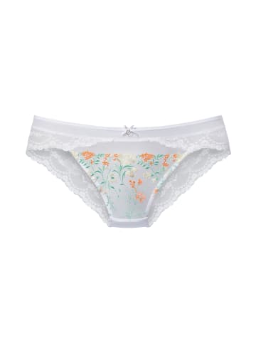 LASCANA Slip in weiß-neon