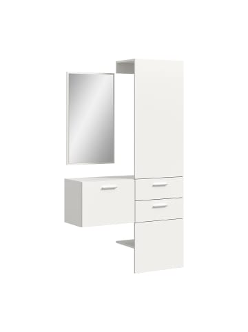 ebuy24 Garderobenmöbel Vaga (3-teilig) Weiß 104 x 36 cm