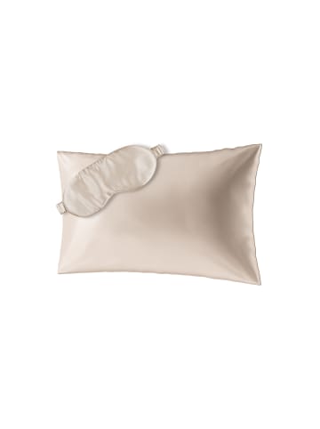 Ailoria BEAUTY SLEEP SET (60X40) Seidenkissenbezug + Maske in beige