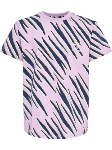 Hummel T-Shirt S/S Hmlrushy Aop T-Shirt S/S in ORCHID BLOOM