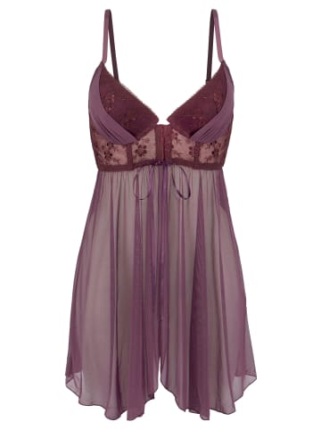 LASCANA Negligé in aubergine