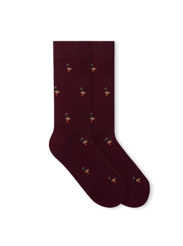 von Jungfeld Signature Icons mit Weihnachtsmotiven in Duck Xmas Maroon Red
