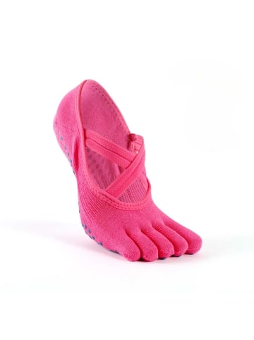 MUNADUNA Yoga-Zehensocken mit Doppelkreuz in Rosa
