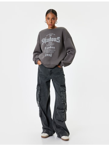 KOTON Sweatshirt in Anthrazit