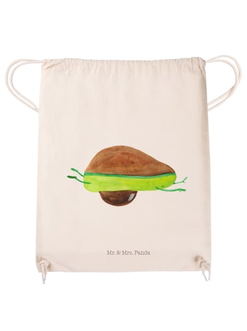 Mr. & Mrs. Panda Drawstring Bag Avocado Yoga ohne Spruch in Creme