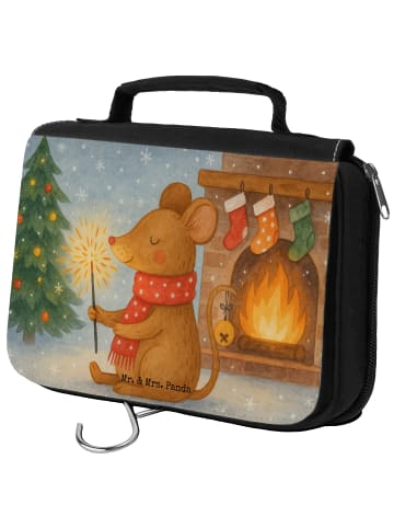 Mr. & Mrs. Panda Beauty Bag Maus Weihnachten Design ohne Spruch in Weiß