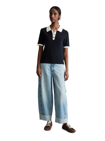 Marc O'Polo DENIM Poloshirt mit Struktur slim in Dark Blue