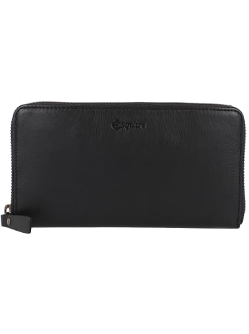Esquire Peru Geldbörse RFID Schutz Leder 19 cm schwarz