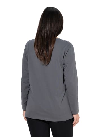 Ulla Popken Shirt in graphitgrau