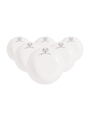 Villeroy & Boch 6er Set Schalen Statement Lines ø 18,7 cm weiß in weiß
