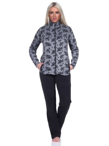 NORMANN Frottee Hausanzug Freizeitanzug Zweiteiler - 76680 in anthrazit