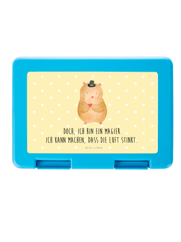 Mr. & Mrs. Panda Bento Box Hamster Hut mit Spruch in Gelb Pastell