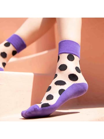 MUNADUNA 5er 'Punkt' Socken Set Farb-Mix