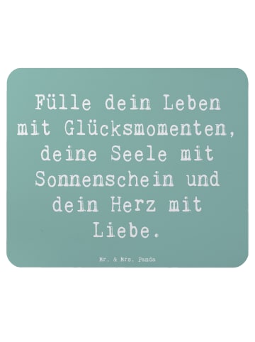 Mr. & Mrs. Panda Mauspad Spruch Leichtigkeit im Leben mit Spruch in Meeresbrise