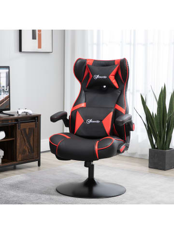 Vinsetto Gamingsessel-69L x 73B x 118H cm-Rot+Schwarz