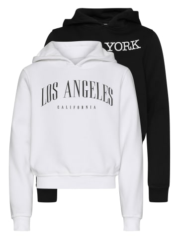 Urban Classics Sweat & Fleece - Hoody in black+white