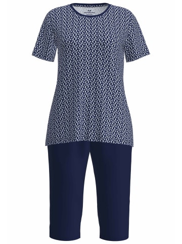 Götzburg Pyjama Galway in blau-dunkel-Allover
