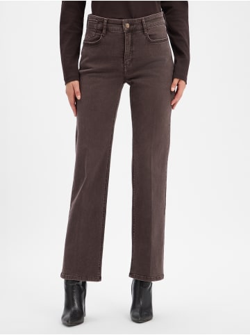 MAC HOSEN Bootcut Jeans Laura in schoko