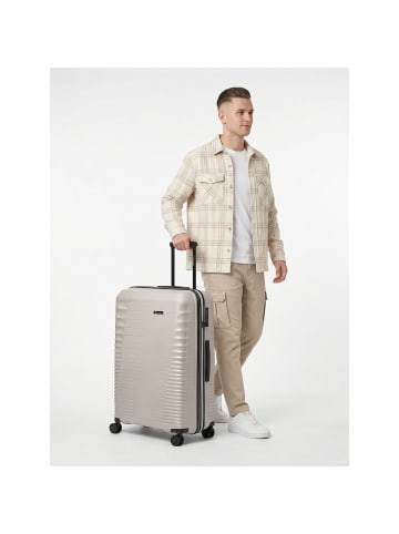 Farmhood Straw Edition 4 Rollen Trolley 77 cm mit Dehnfalte beige