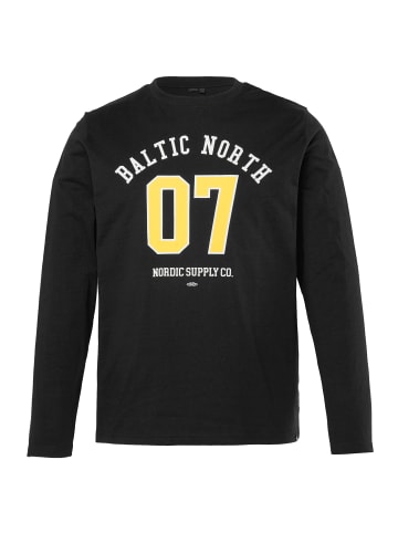 Men Plus Kurzarm T-Shirt in schwarz