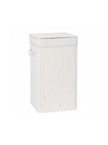 relaxdays 2 x Wäschekorb in Weiß - (B)36 x (H)63 x (T)36 cm