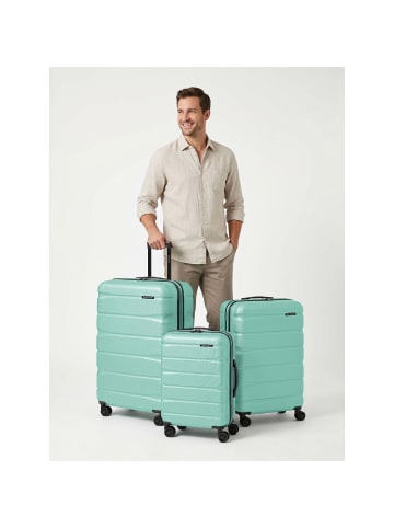 Franky Munich 4.0 4 Rollen Kofferset 3-teilig mit Dehnfalte in mint shiny