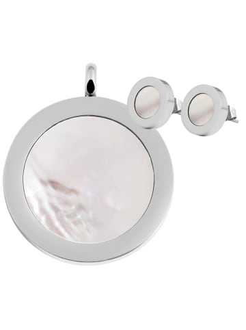 Adeliás Damen Anhänger aus Edelstahl in silber