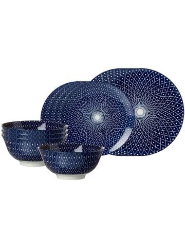 Ritzenhoff & Breker 12er Set Basic-Set Royal Reiko in blau-weiß