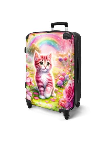 NoBoringSuitCases Suitcase, Koffer, Reisekoffer Kätzchen Regenbogen