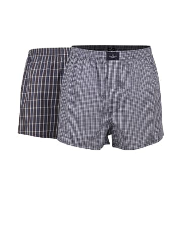 Tom Tailor Web-Boxershorts 2er Pack in Dunkelblau